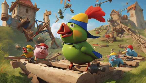 La nouvelle aventure des angry birds et cochons en équipe